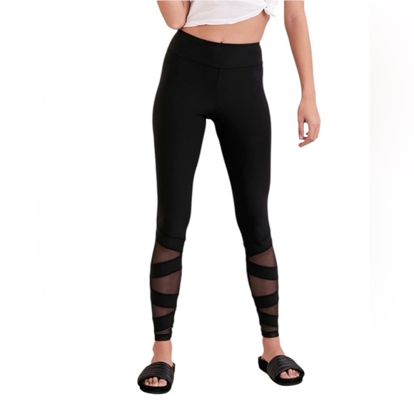 Adore Me Black mesh Leggings - Picture 1 of 6